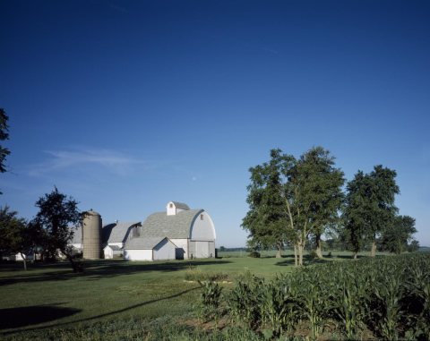 Rural farm scene in Illinois