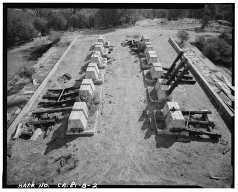 BIRD'S EYE VIEW - Royal Consolidated Gold Mine and Mills, Royal Mill, 4.0 Air Miles Northwest of Copperopolis, Copperop…