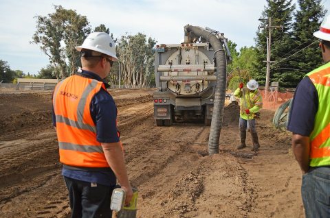 Verifying utilities for American River levee work