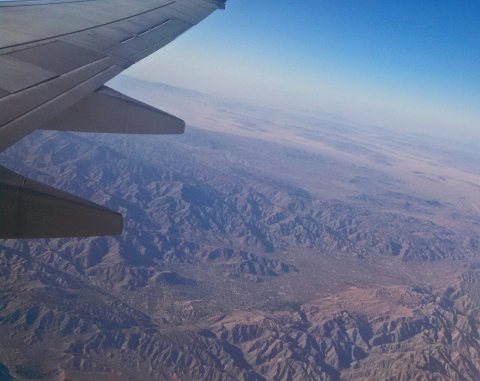 Morongo Valley California Seen from Air