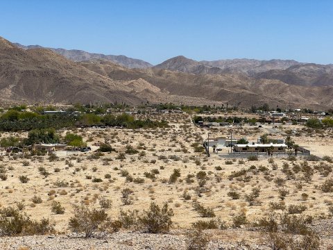 Indio Hills, California with Little San Bernardino Mountains