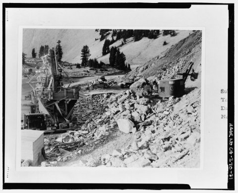 ca. 1930-1931 ROCK CRUSHER PLANT. - Lassen Park Road