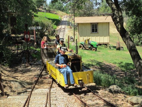 Brookville 2 foot gauge mining engine on the Descanso, Alpine,& Pacific Railway
