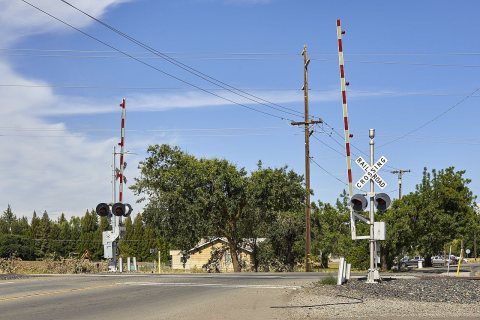 Railroad crossing in