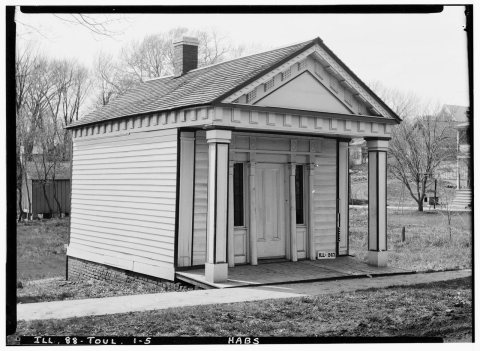 Historic American Buildings Survey Joseph Hill, Photographer April 28,1936 EAST AND SOUTH ELEVATIONS - Dr. Hall House a…