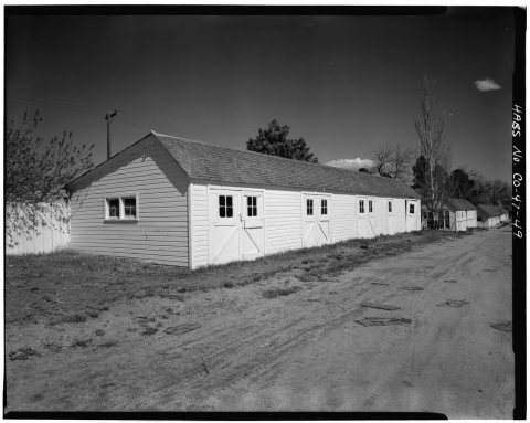 BLACKSMITH SHOP - VIEW LOOKING NORTHWEST HABS COLO, 18-SED.V, 1N-1 - Highlands Ranch, 161 Holman Way