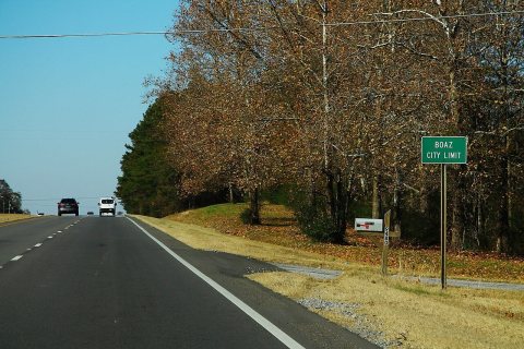 US431 North - Boaz City Limt Sign