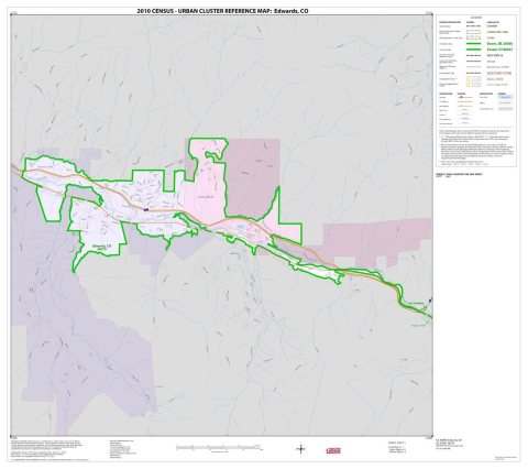 2010 Census Urban Cluster Reference Map for
