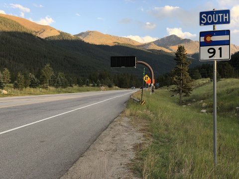 2022-09-09 24 59 24 UTC minus 6 View south along Colorado State Route 91 just south of Interstate 70 in