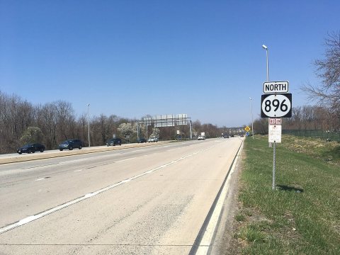 DE 896 NB past US 40
