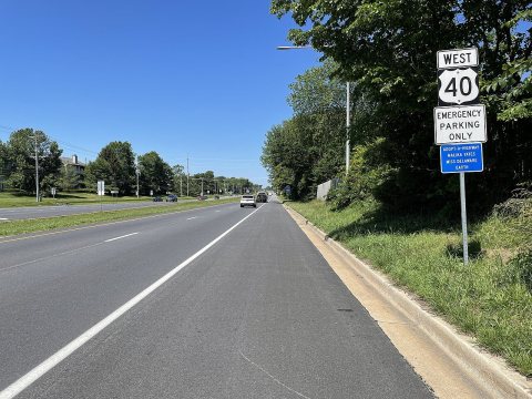 US 40 WB past DE 72