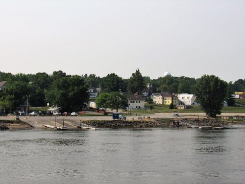 Albany, Illinois from the Mississippi River