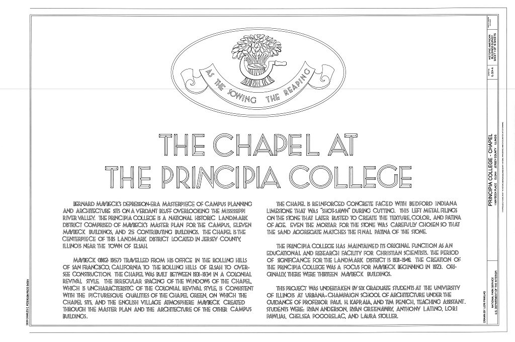 Principia College, Chapel, 1 Maybeck Place