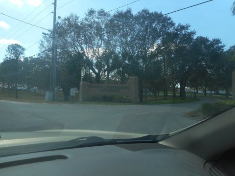 Webber International University Gate; SB on FL 17