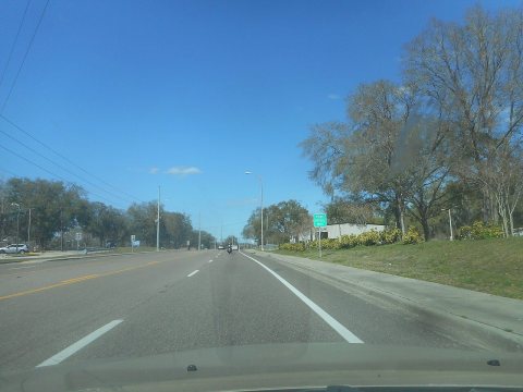 NB Polk CR 35A in Kathleen, FL; Post Office Sign