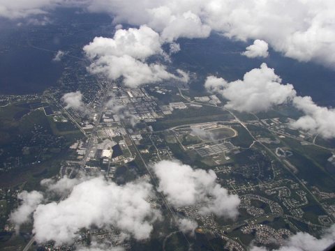 Aerial view of Oldsmar and