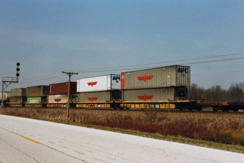 5-Pack Articulated Container Cars
