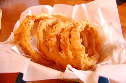 Onion rings from The Pink Pig