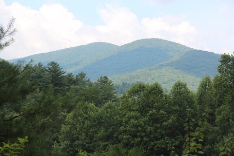 Big Bald Mountain (left) and Horsepen Mountain (right)