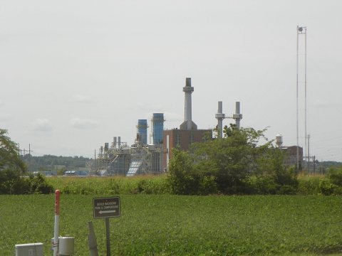 Grand Tower Energy Center, near Grand Tower, Illinois along the Mississippi River from Illinois highway 157