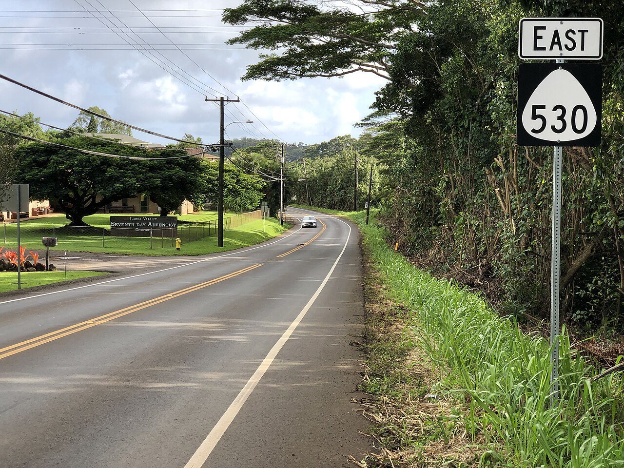 2021-10-07 16 06 24 View east along Hawaii State Route 530 (Koloa Road) just east of Hawaii State Route 50 (Kaumuali'i …