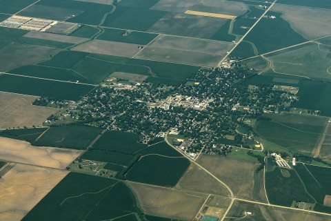 Delavan, Illinois - Aerial
