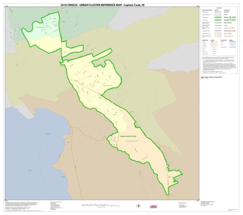 2010 Census Urban Cluster Reference Map for