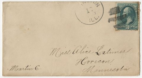 Narcissa Latimer letter to Alice Latimer, February 17, 1888