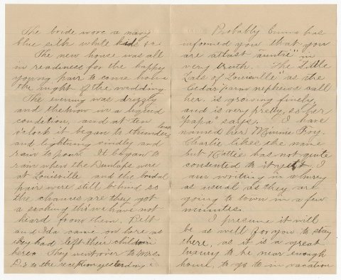 Narcissa Latimer letter to Alice Latimer, February 17, 1888
