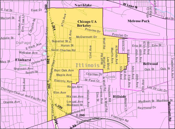 Berkeley IL 2009 reference map