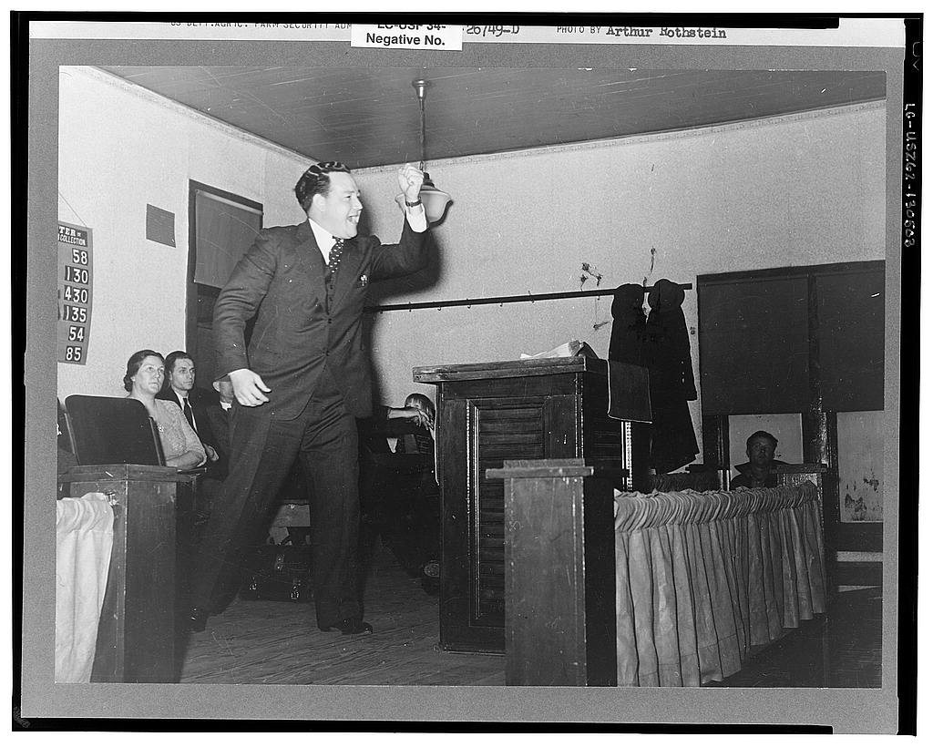 Evangelist preaching sermon. Pentecostal church