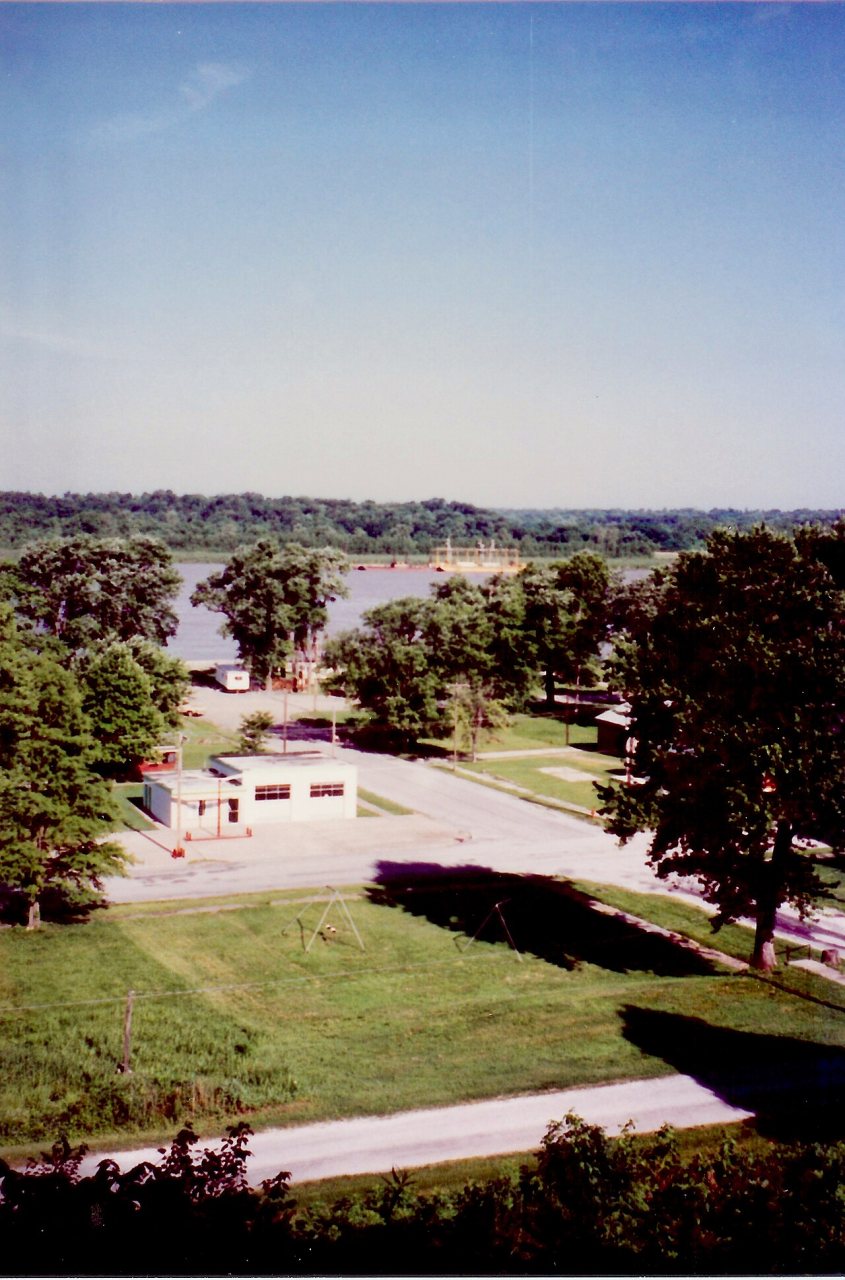 Thebes Illinois June 1990 - View from Courthouse towards River