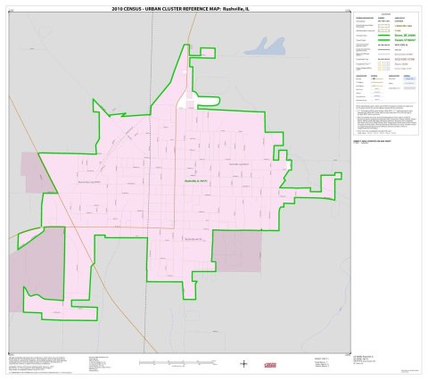 2010 Census Urban Cluster Reference Map for