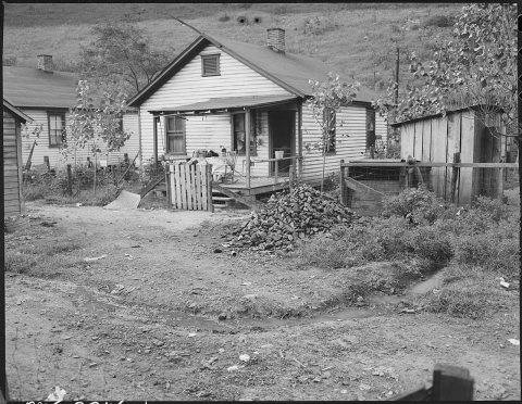 Home of miner in company housing project. Notice drainage in street. Black Mountain Corporation, 30-31 Mines, Kenvir...…