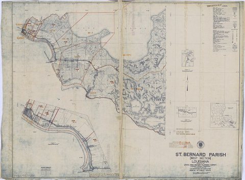 1950 Census Enumeration District Maps - Louisiana (LA) - St. Bernard Parish - St. Bernard Parish - ED 44-1 to 14
