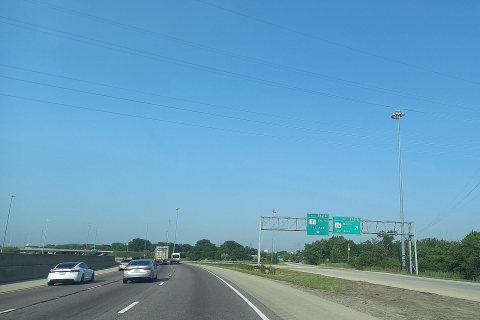 I-55 south at IL 171 distributor lanes - Summit, IL - August 2024