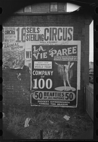 Untitled photo, possibly related to: Sign pasted on building