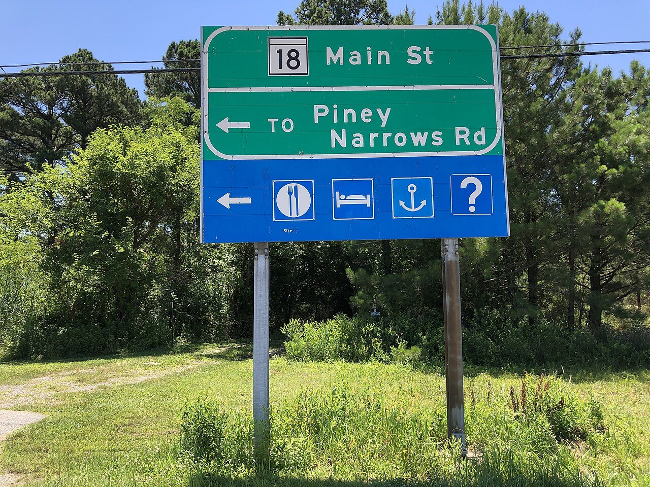 2022-06-29 12 18 07 View at the end of the ramp from eastbound U.S. Route 50 and southbound U.S. Route 301 (Blue Star M…