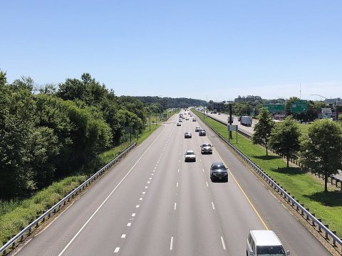 2022-06-29 10 12 33 View east along the westbound lanes of U.S. Route 50 and north along the southbound lanes of U.S. R…