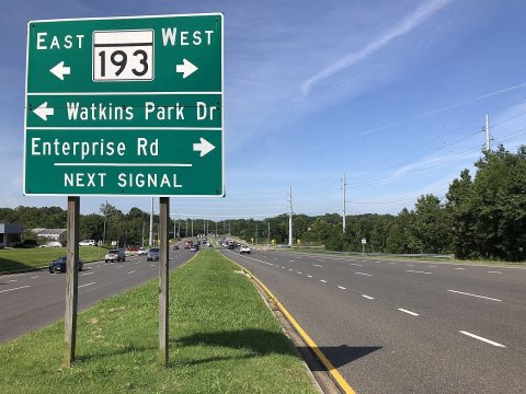 2020-08-20 10 27 11 View west along Maryland State Route 214 (Central Avenue) just east of Maryland State Route 193 (En…