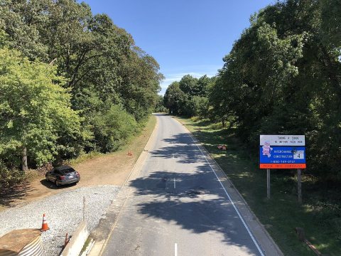 2019-09-15 13 43 46 View east along the eastbound lanes of the Suitland Parkway from the overpass for Interstate 95 and…