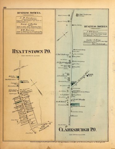 Atlas of fifteen miles around Washington, including the county of Montgomery, Maryland