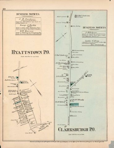 Atlas of fifteen miles around Washington, including the County of Prince George, Maryland