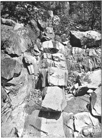 Pegmatite Dikes Ilchester Station PlateXXXIV Keyes 1895