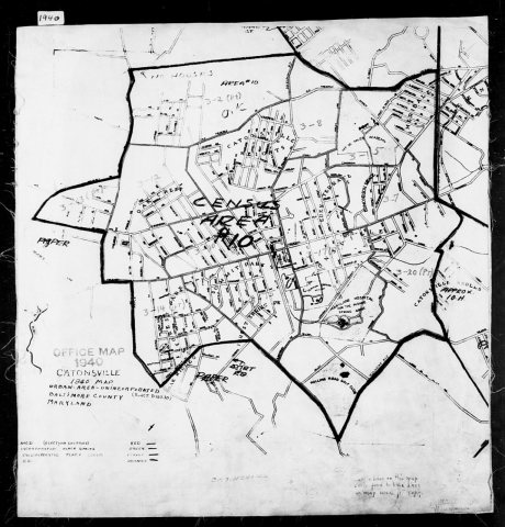 1940 Census Enumeration District Maps - Maryland - Baltimore County - Catonsville - ED 3-2 - ED 3-24