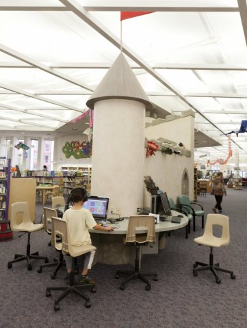 Towson Branch Library is a landmark building in the heart of Towson, Maryland