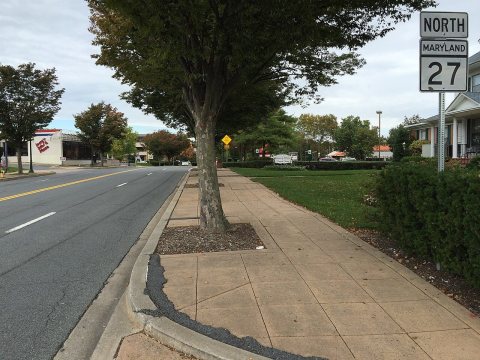 2016-10-13 12 39 46 View north along Maryland State Route 27 (Ridge Road) between Maryland State Route 108 (Main Street…
