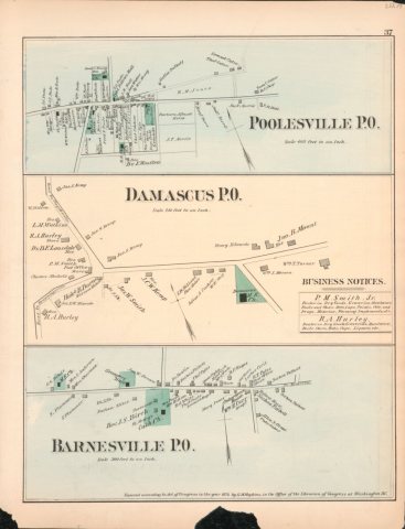 Atlas of fifteen miles around Washington, including the County of Prince George, Maryland