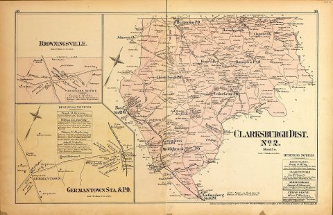 Atlas of fifteen miles around Washington, including the county of Montgomery, Maryland