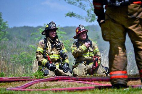 Two Calera Firefighters